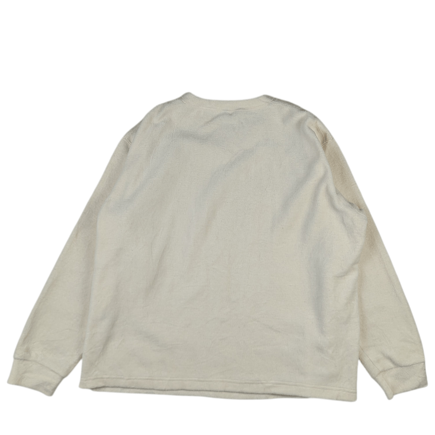 Uniqlo Vintage 2000's UNIQLO White Fleece Jumper Sweatshirt Size US L / EU 52-54 / 3 - 8 Thumbnail