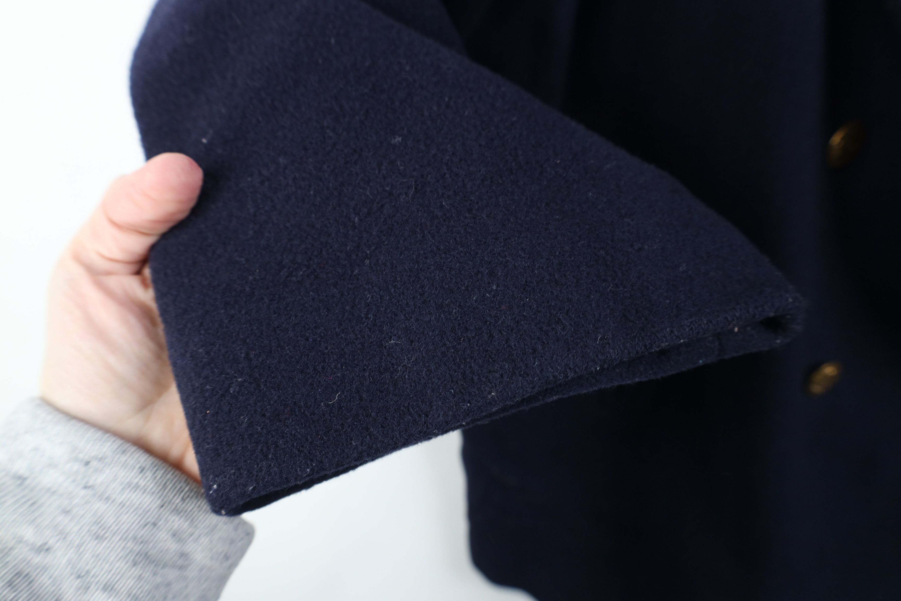 Vintage Vintage 90s Streetwear Wool Double Breasted Coat Jacket Blue Size XL / US 12-14 / IT 48-50 - 7 Thumbnail