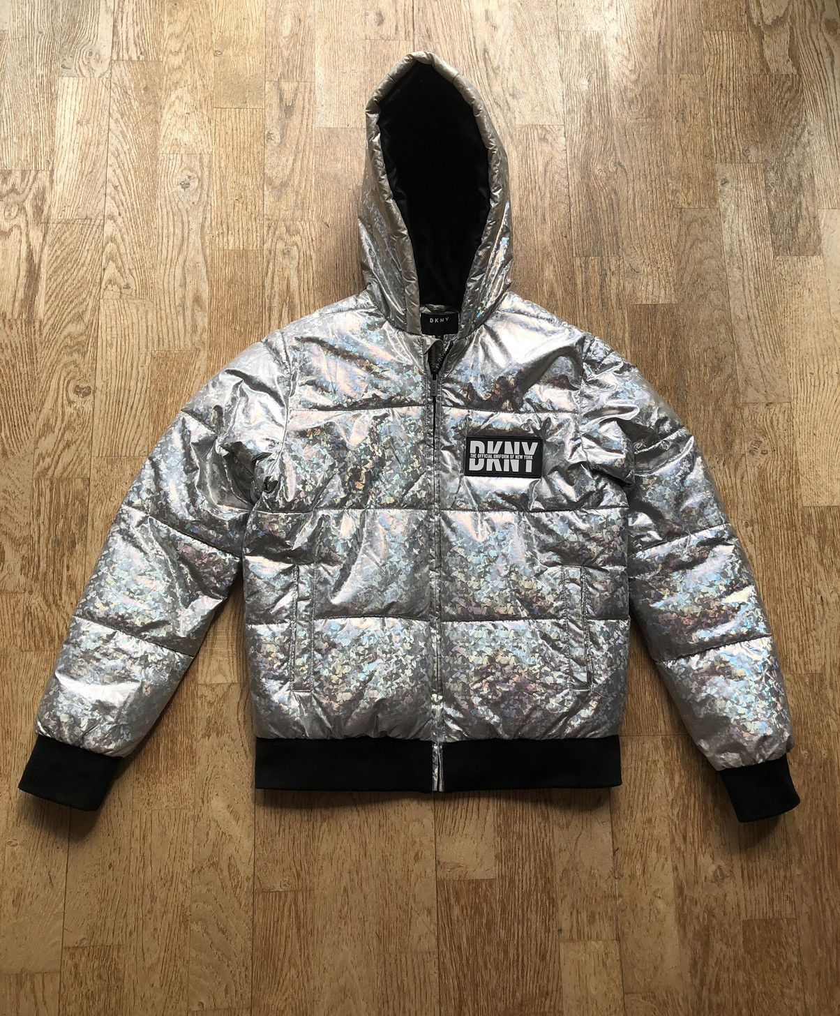 DKNY DKNY DESIGNER LIGHT BOMBER SILVER JACKET Size US S / EU 44-46 / 1 - 1 Thumbnail