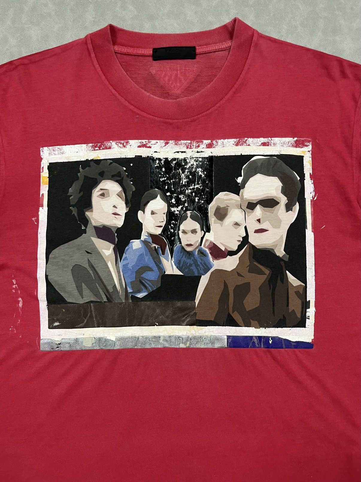 Prada Prada potrait face painted tee Size US M / EU 48-50 / 2 - 3 Thumbnail