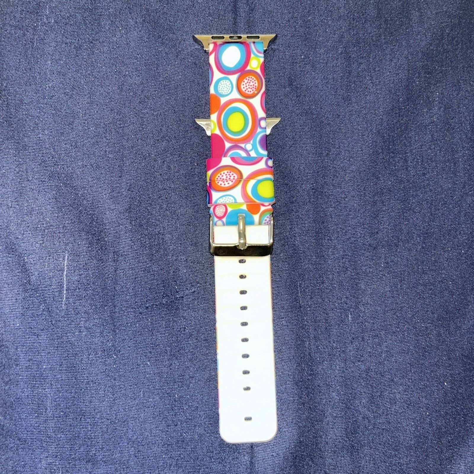 Other Colorful Circles Silicon Apple Watch Sports Band 38mm Size ONE SIZE - 3 Thumbnail