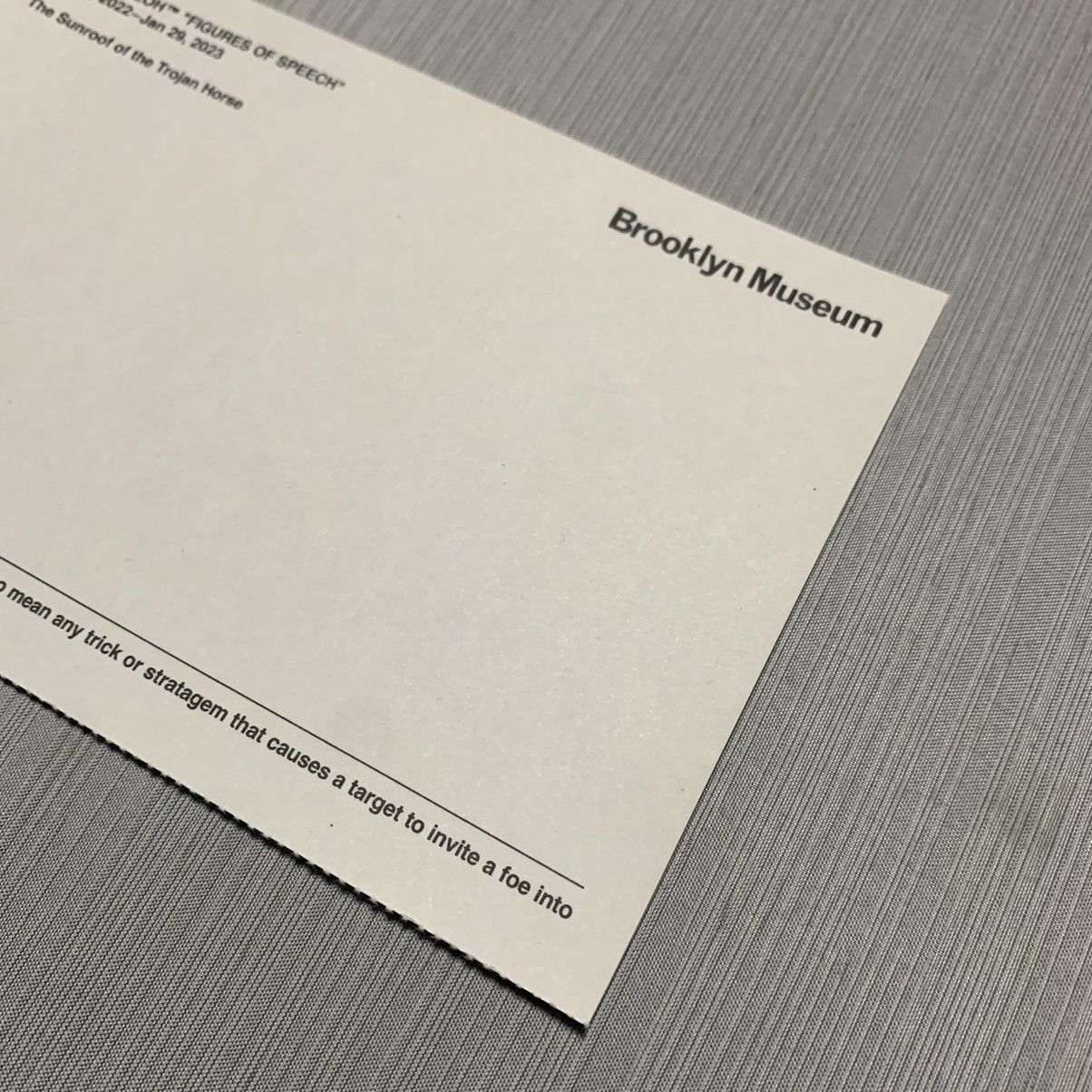 Virgil Abloh Virgil Abloh Postcard “Abloh” Size ONE SIZE - 9 Thumbnail