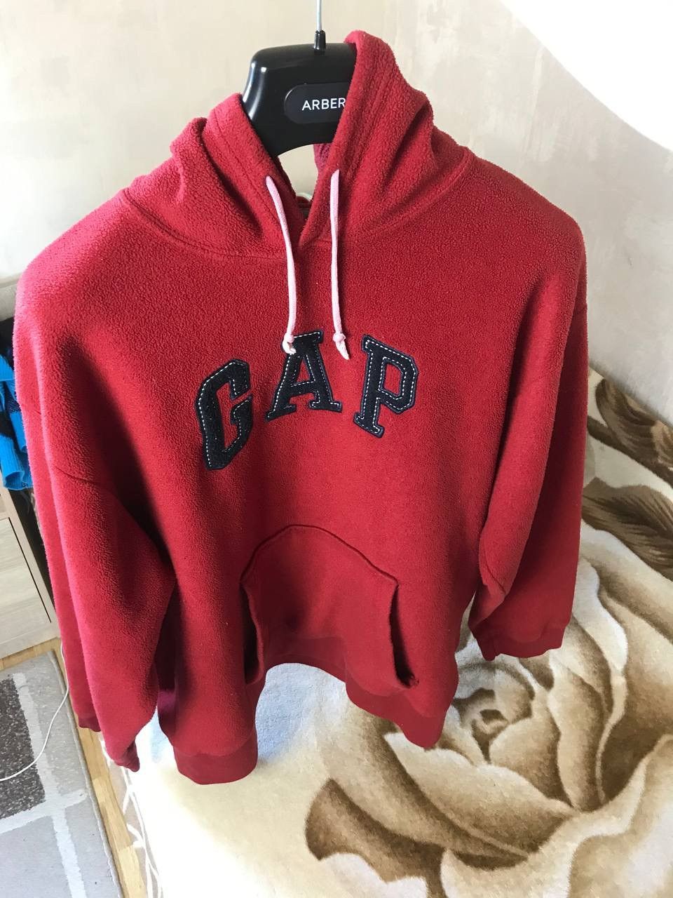 Gap 🔥 Vintage Gap Fleece Teddy Hoodie Sherpa Y2K Sweatshirt Size US XL / EU 56 / 4 - 3 Thumbnail