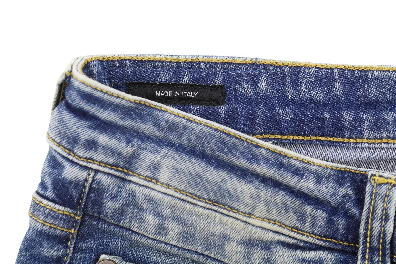 R13 BOY SKINNY 27 Blue Washed Faded Ankle Cropped Zip Fly 86322 Size 27" / US 4 / IT 40 - 6 Thumbnail