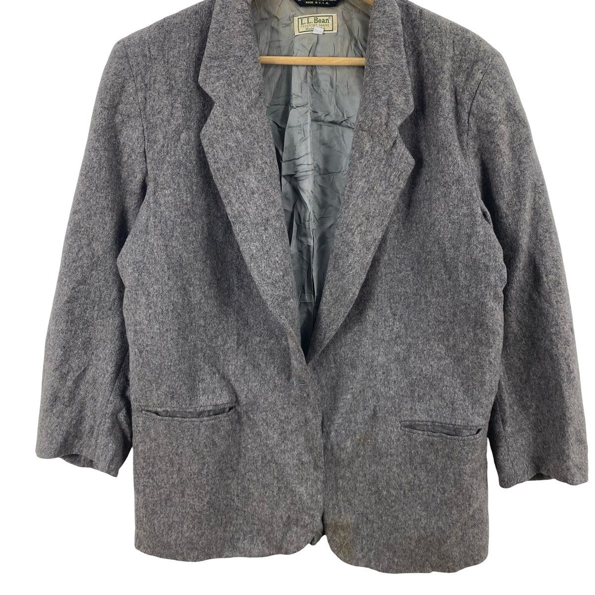 L.L. Bean Vintage L.L.BEAN Blazer Jacket Tailored Classic Workwear Size M / US 6-8 / IT 42-44 - 5 Thumbnail