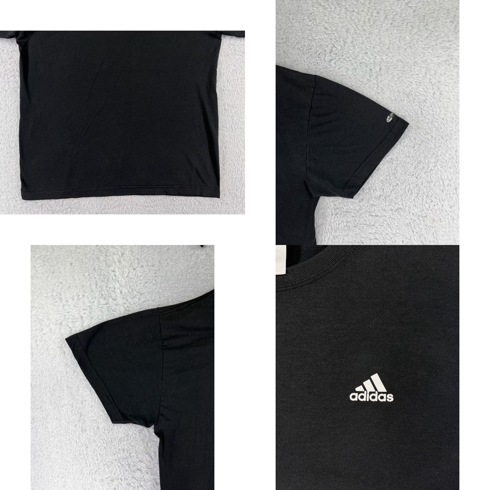 Adidas Adidas Shirt Mens Large Black Short Sleeve Crew Neck Logo Polyester T-Shirt Size US L / EU 52-54 / 3 - 8 Thumbnail