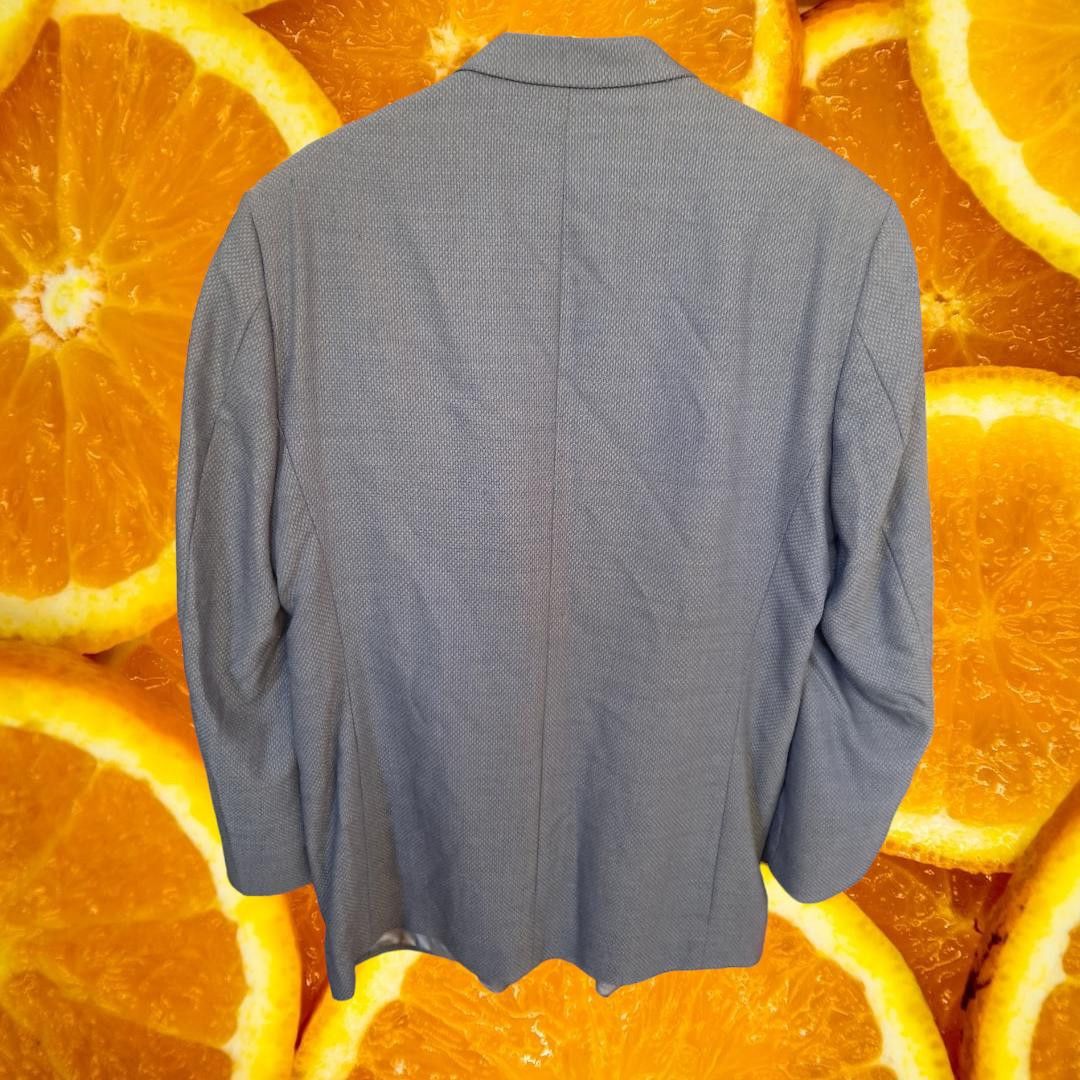 Stafford Stafford 100% Wool Tan and Blue 3 Button Blazer Size 44L Size 44L - 2 Thumbnail