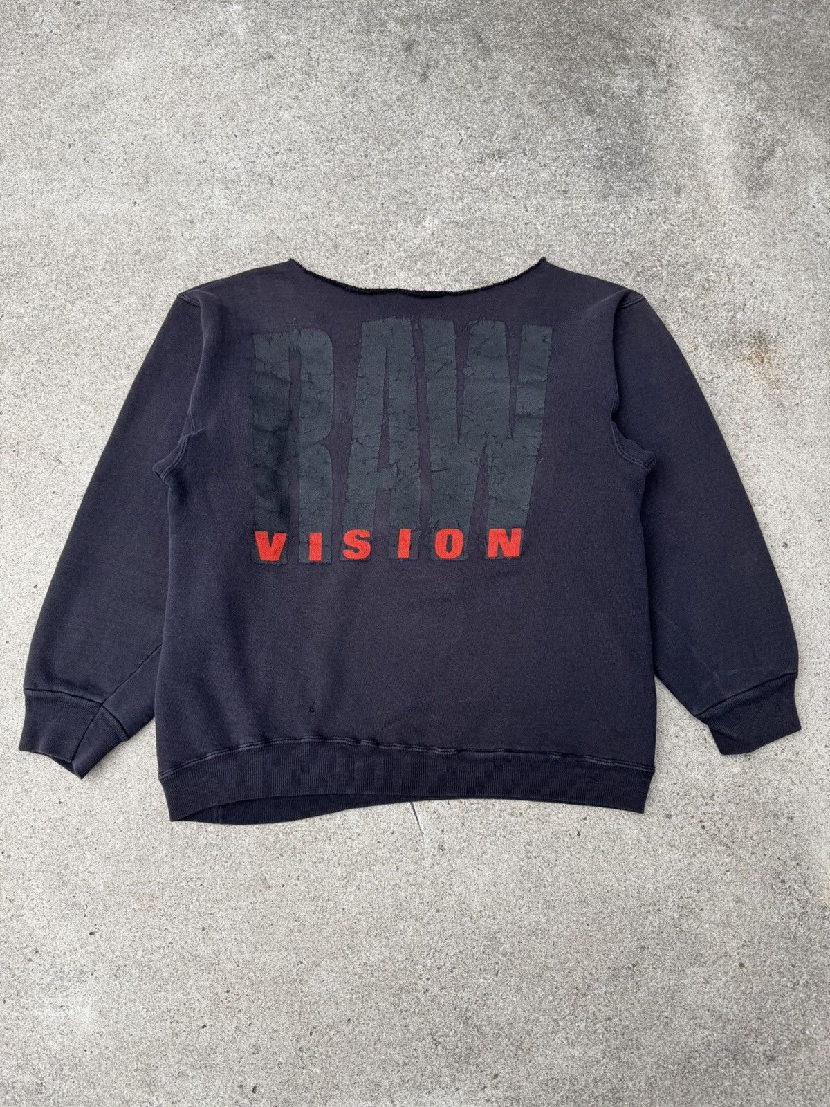 Vintage Vtg 80s VISION STREET WEAR Raw Faded Skate Sweatshirt Sz S/M Size US S / EU 44-46 / 1 - 2 Thumbnail