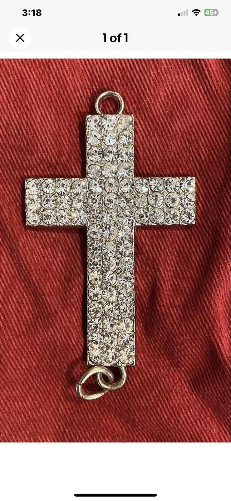 Other Super Trendy Rhinestone Bling Cross Pendant 2 1/8 x 1 1/2 Size ONE SIZE - 1 Preview