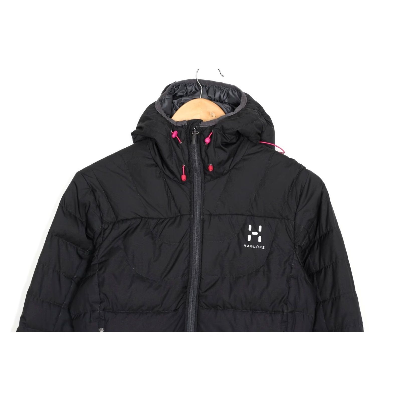 Vintage Haglöfs BIVVY Down Puffer Jacket Women S Hooded PERTEX CLASSIC ECO MJ6069 Black Womens Jacket Size S / US 4 / IT 40 - 3 Thumbnail