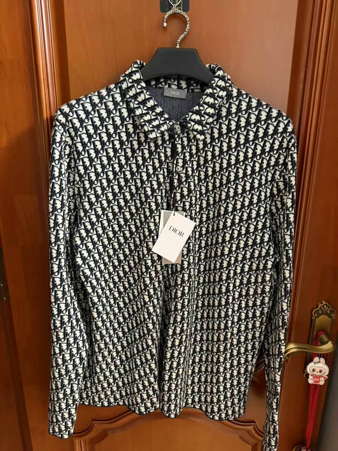 Dior dior logo long sleeve knitted shirt XXL Size US XXL / EU 58 / 5 - 1 Thumbnail