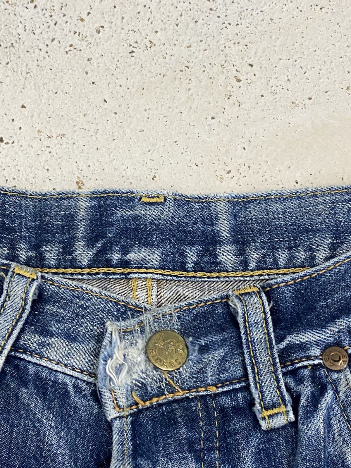 Hysteric Glamour Lee Rider 505 Distress Denim Baggy Loose Button Fly Size US 31 - 10 Thumbnail