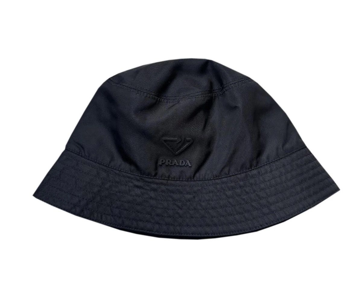 Prada Prada Re-Nylon Black Bucket Hat (Size L) Size ONE SIZE - 1 Thumbnail