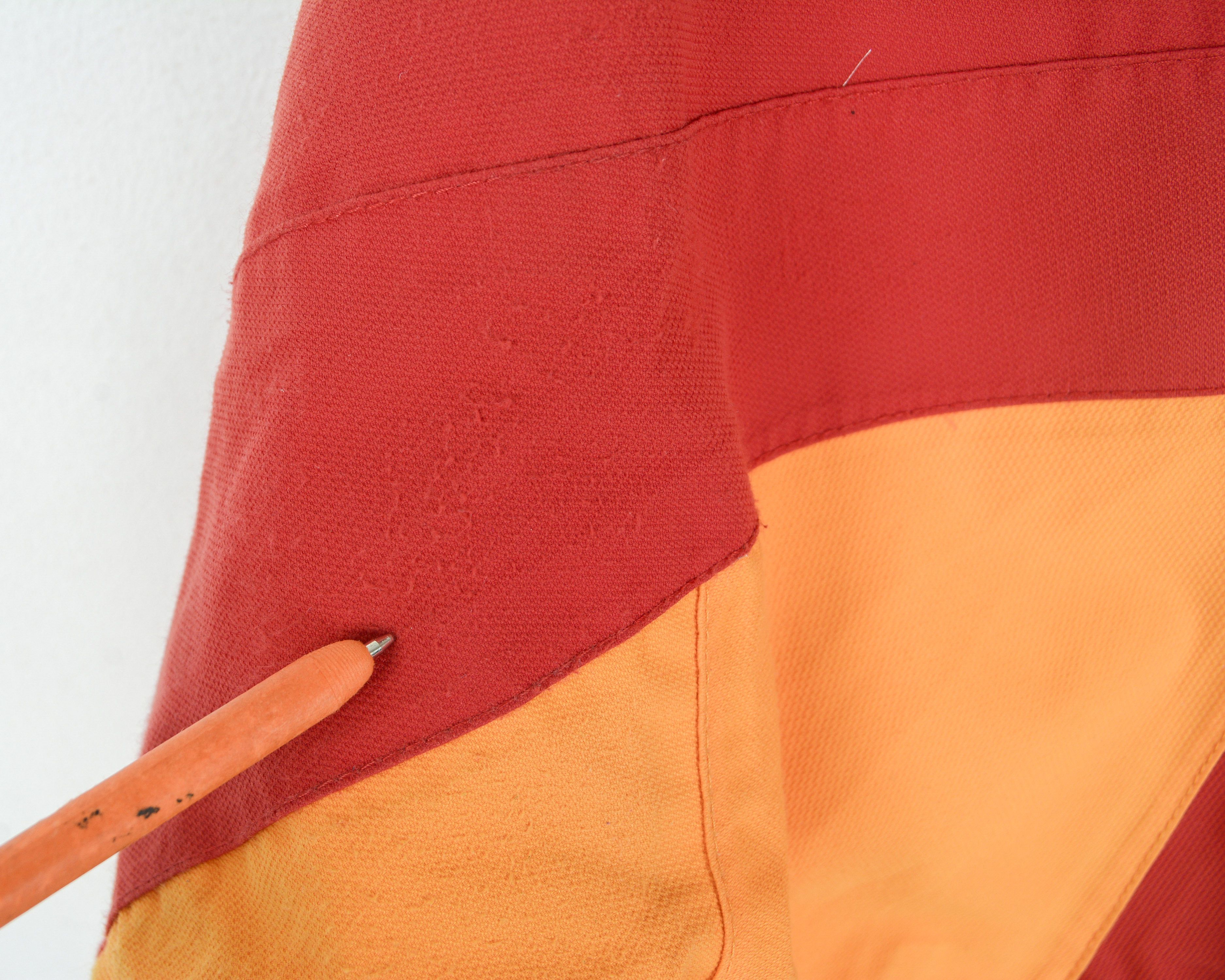 Designer NORHEIM Women UK12 Hooded Rainproof Jacket Red Yellow Coat M Size M / US 6-8 / IT 42-44 - 9 Thumbnail