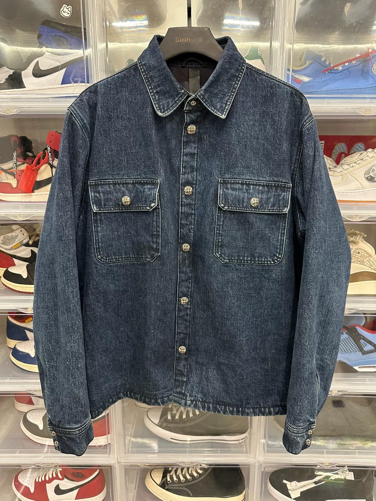 Chrome Hearts Chrome Hearts Workdog Denim Shirt Jacket Size US XL / EU 56 / 4 - 1 Thumbnail