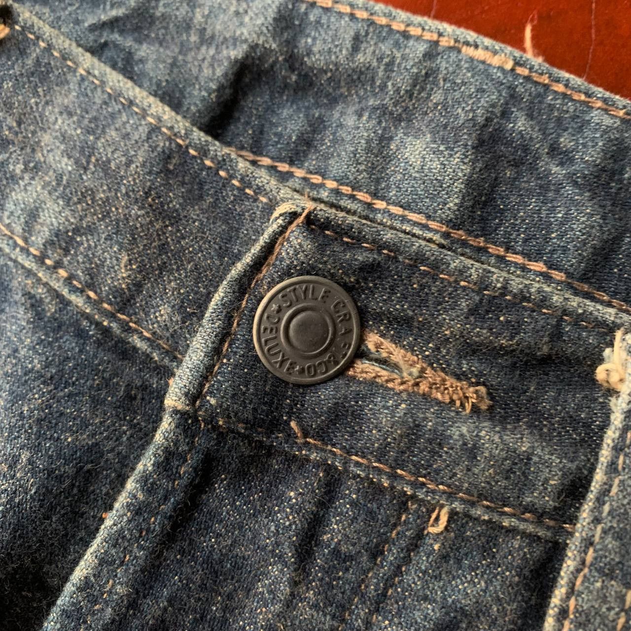 Evisu Vintage 90s Evis Evisu Seagull Dark Blue Denim Jeans Pants Size US 31 - 11 Thumbnail