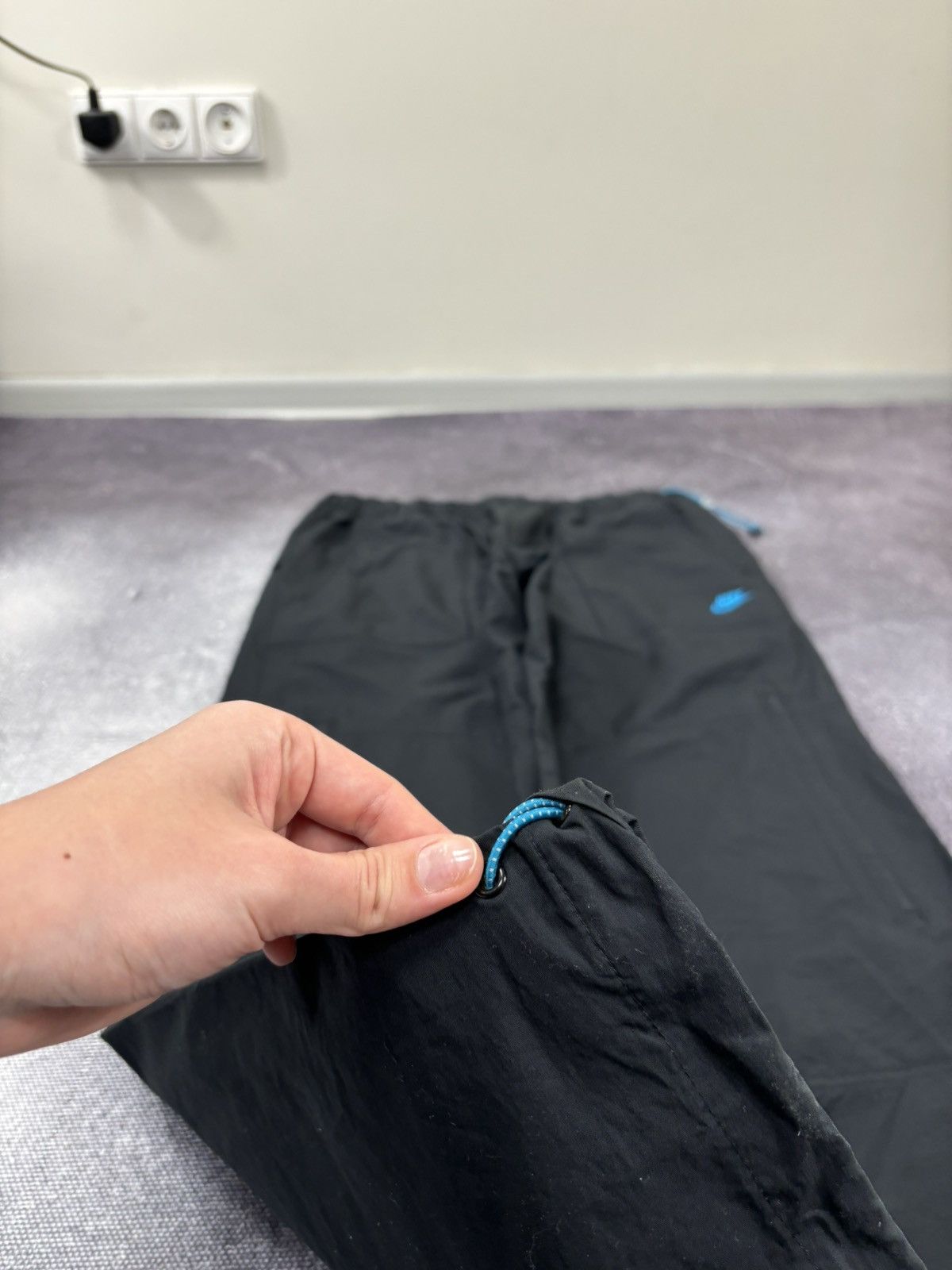 Nike Vintage Nike Air Y2K 0.0.9 Rare Tech Black Baggy Track Pants Size US 32 / EU 48 - 5 Thumbnail