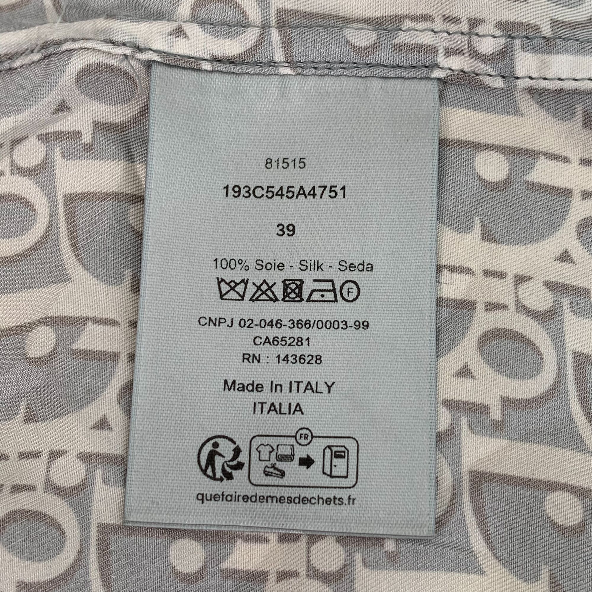 Dior CM0039 Christian Dior Monogram Short Sleeve Button-Up Shirt Size US M / EU 48-50 / 2 - 7 Thumbnail