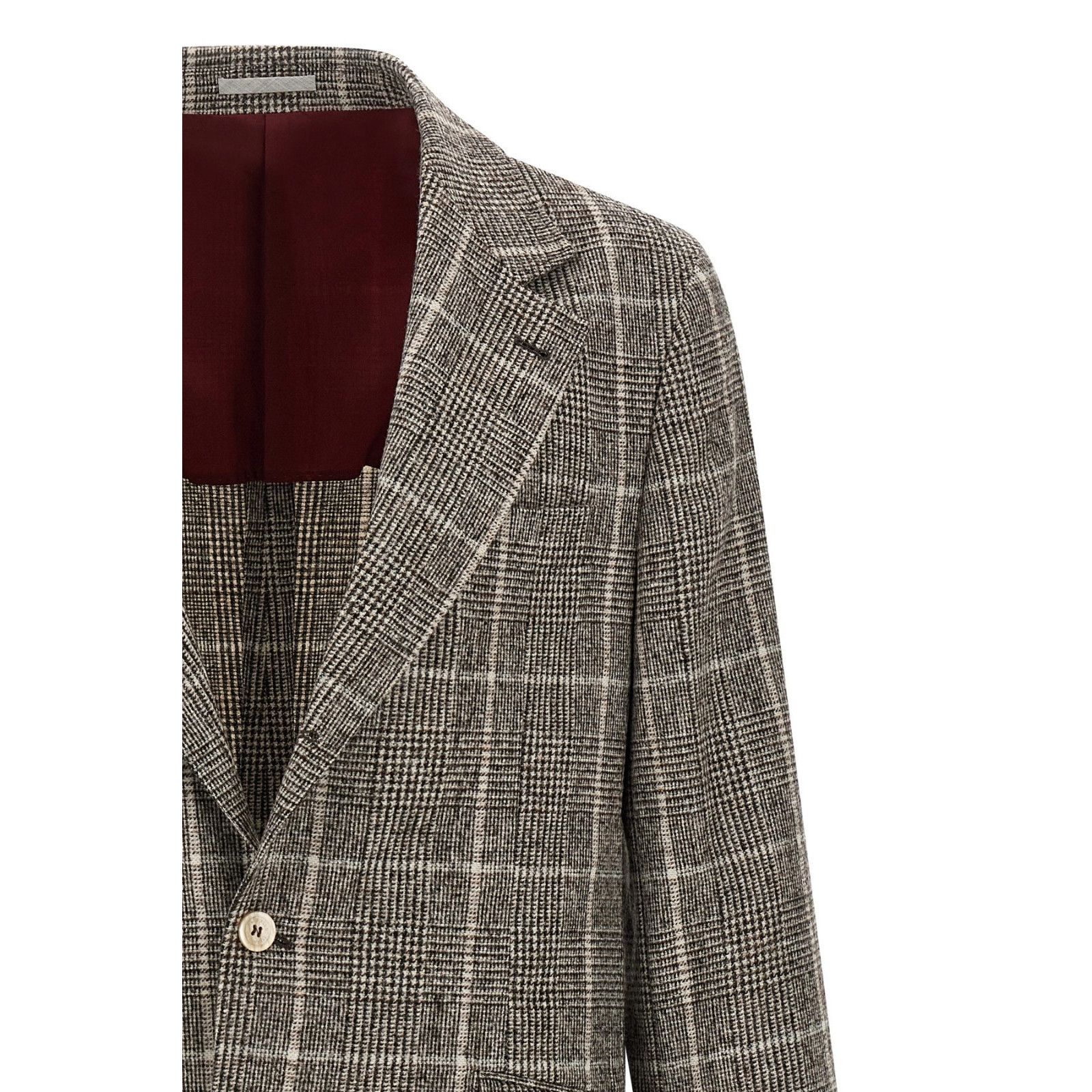 BRUNELLO CUCINELLI $6200 Cavallo Multicolor Wool Blazer Jack