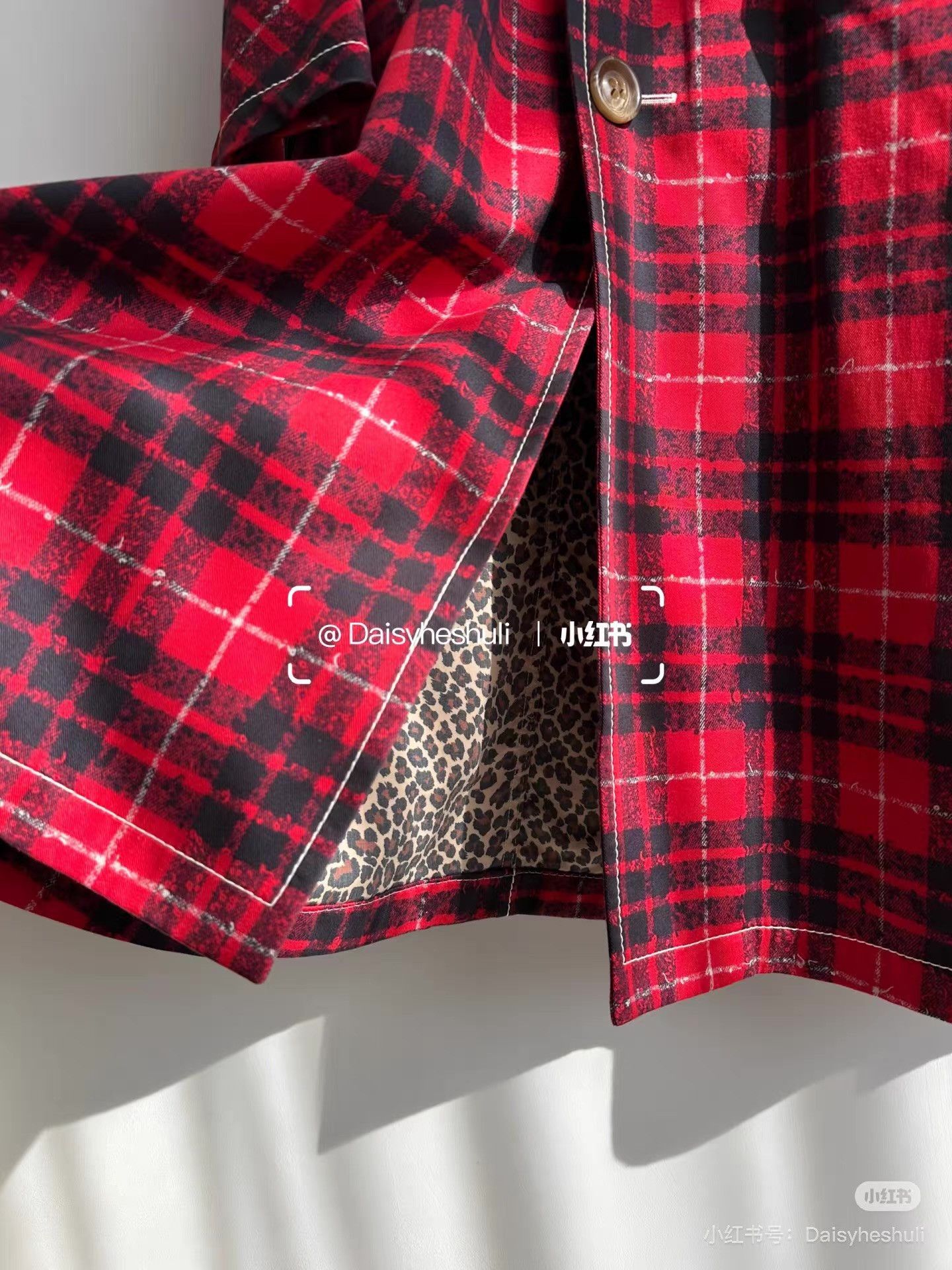 Comme des Garcons Comme des Garçons CDG Tricot Red Plaid Coat Ｑ24 Size S / US 4 / IT 40 - 3 Thumbnail
