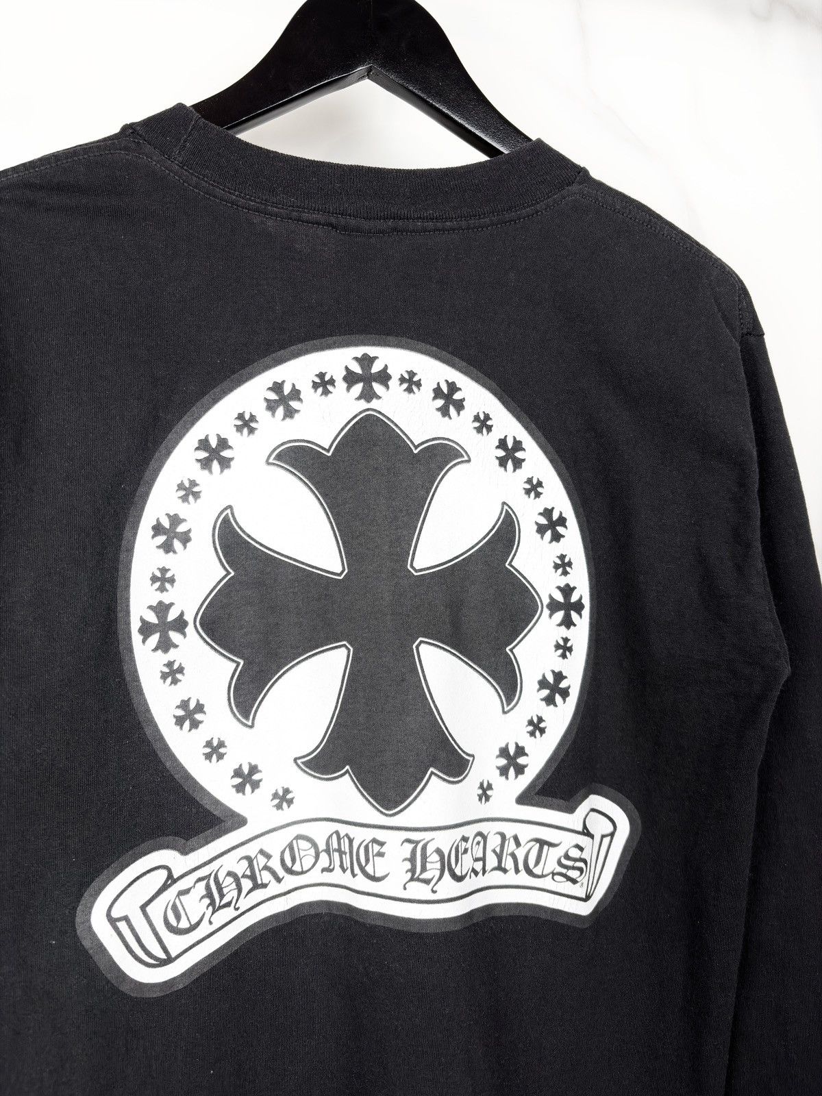 Chrome Hearts Chrome Hearts Vintage Plus Cross Scroll Longsleeve Tshirt Size US M / EU 48-50 / 2 - 3 Thumbnail