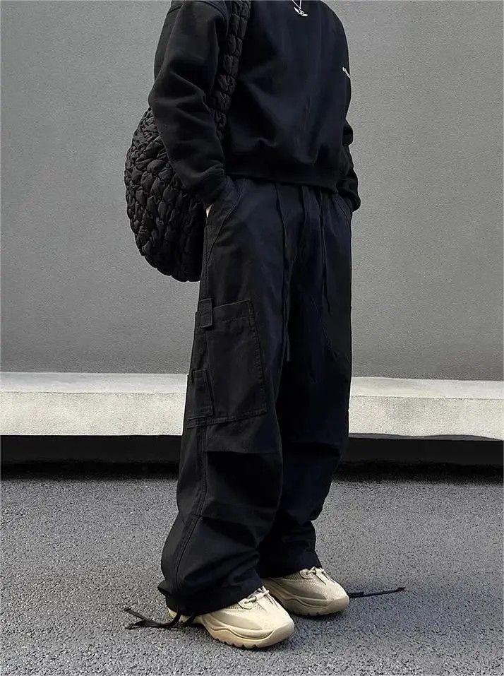 Japanese Brand × Vintage Straight tube loose wide leg casual pants Size US 32 / EU 48 - 1 Thumbnail
