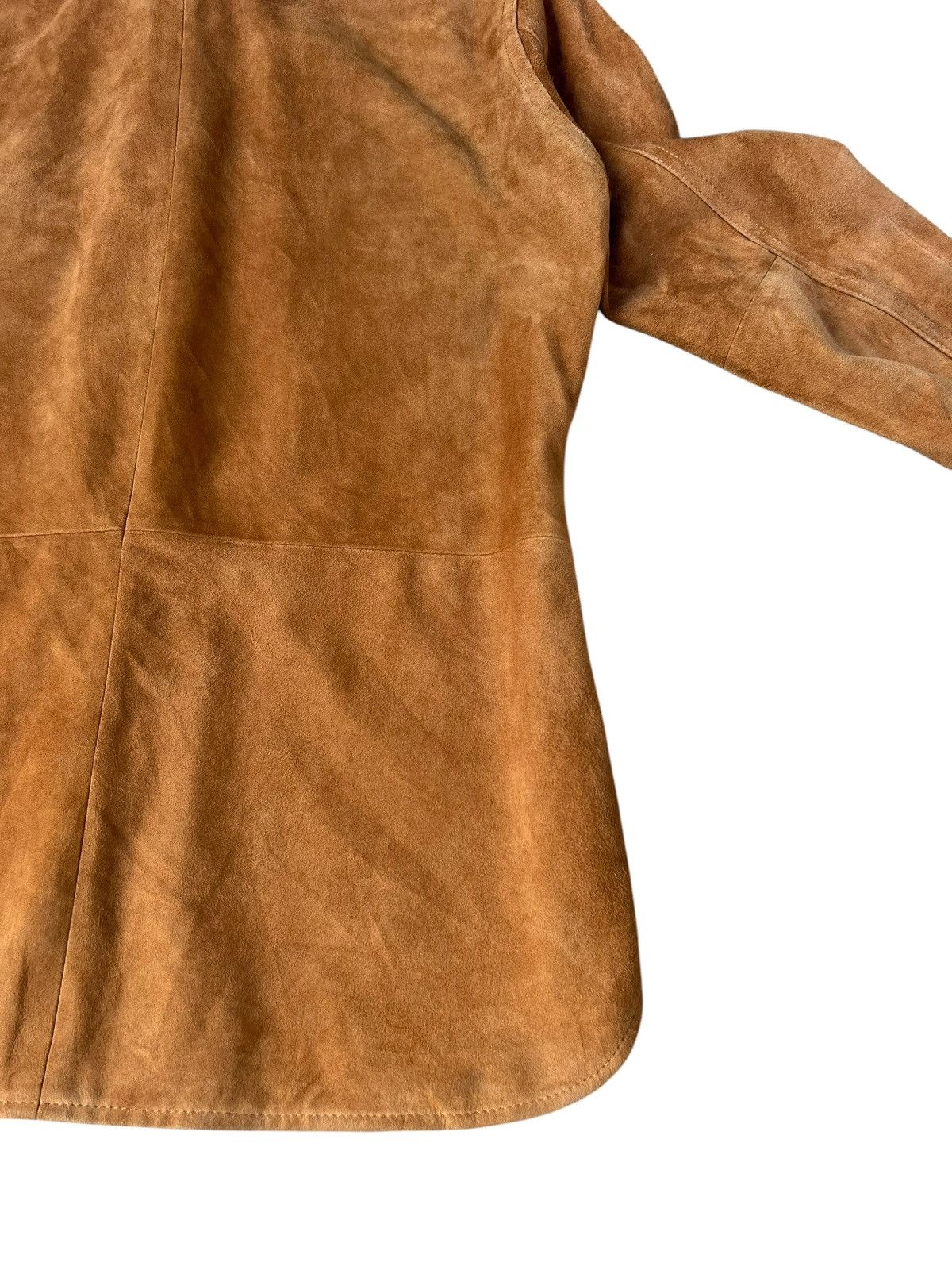 Leather United Arrows Goatskin Suede Leather Western Shirt Size US S / EU 44-46 / 1 - 21 Thumbnail