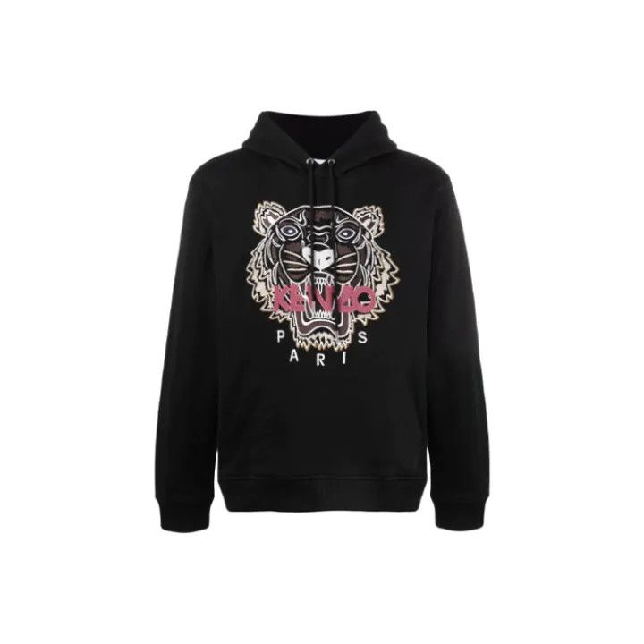 Kenzo KENZO FW21 Black Tiger Embroidery Hooded Sweatshirt 0079 Size US XL / EU 56 / 4 - 1 Thumbnail