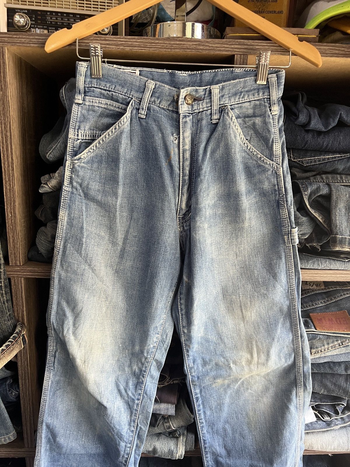 Edwin 🔥Rare Vintage Edwin Carpenter Distressed Denim Size US 26 / EU 42 - 4 Thumbnail