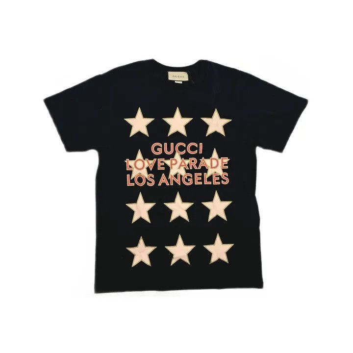 Gucci Gucci Love Parade Black Graphic T-Shirt-2507 Size XS / US 0-2 / IT 36-38 - 8 Thumbnail