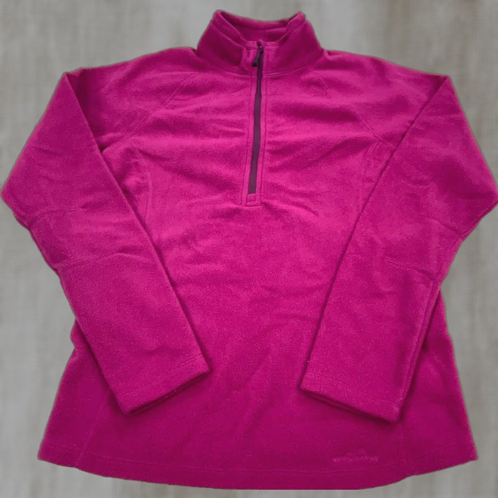Eddie Bauer Eddie Bauer Women Medium Pink Fleece Jacket Layer Top Quarter Zip Size M / US 6-8 / IT 42-44 - 1 Thumbnail