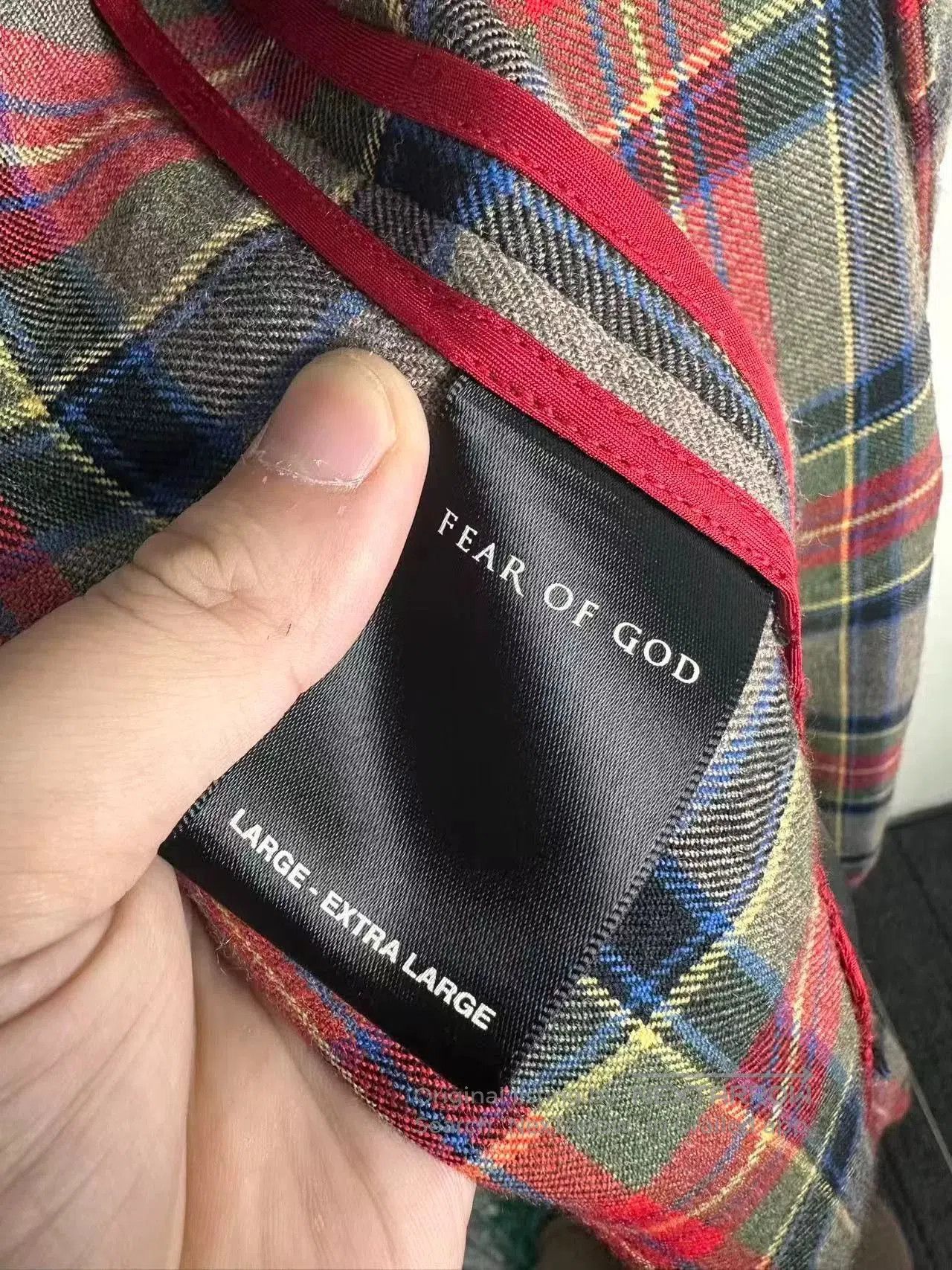 Fear of God Fear of God 5th Season Red Plaid Wool Robe. Size US L / EU 52-54 / 3 - 5 Thumbnail