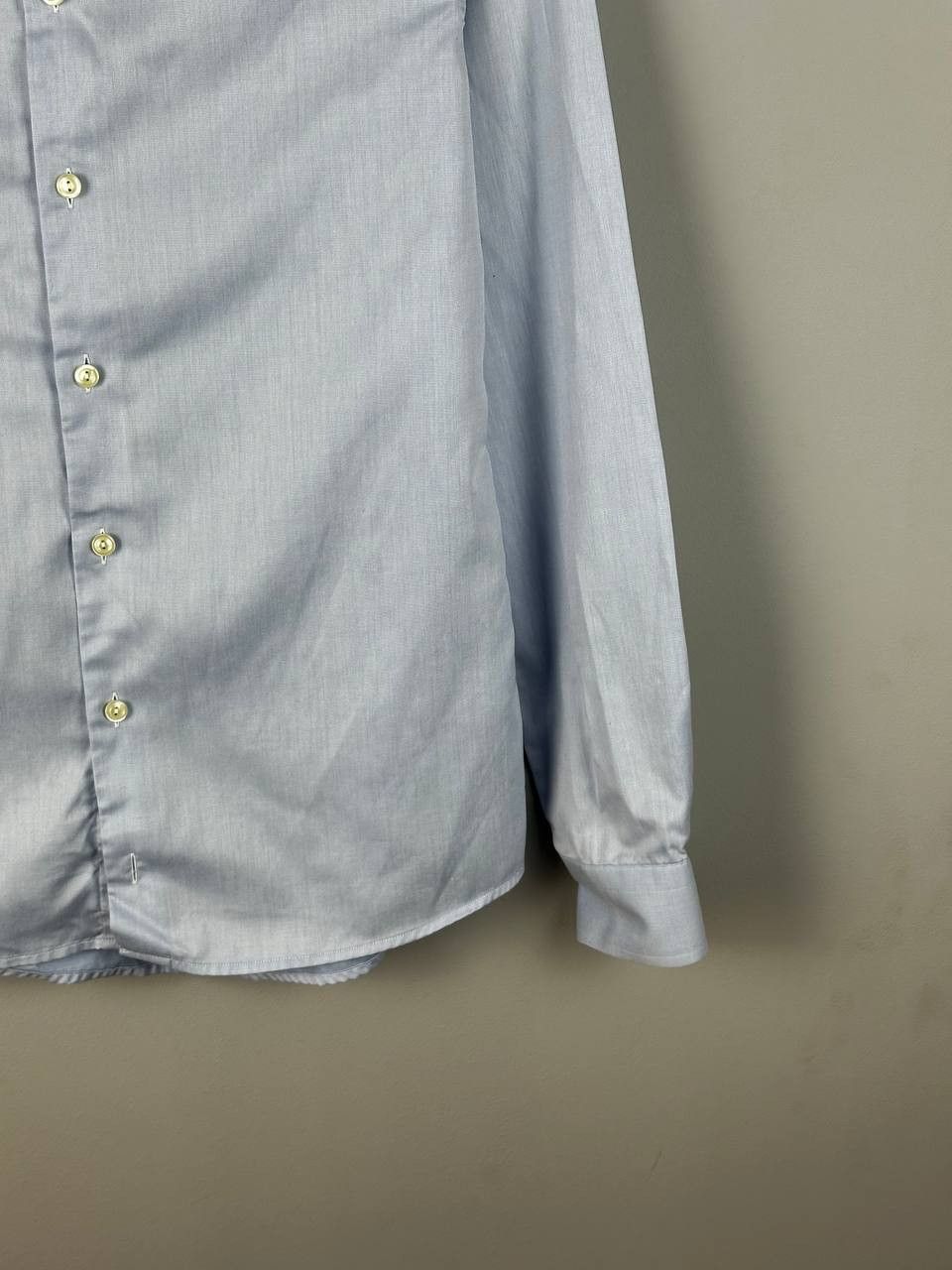 Eton Eton Luxury Blue Cotton Shirt Slim Fit Size US S / EU 44-46 / 1 - 4 Thumbnail