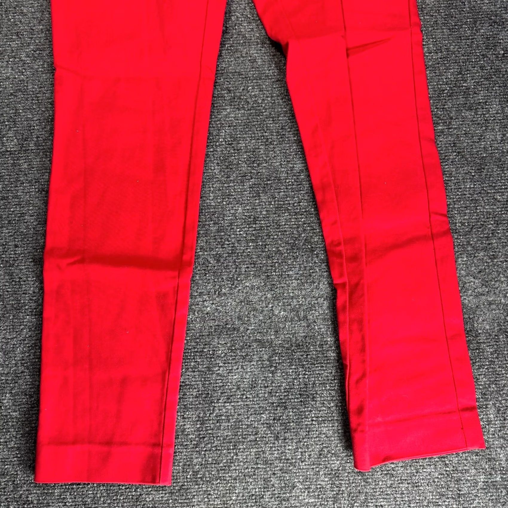 Michael Kors Michael Kors Women Red Stretch Trousers Pants Size 2 Tapered Leg Zip Pockets Size 26" / US 2 / IT 38 - 2 Thumbnail
