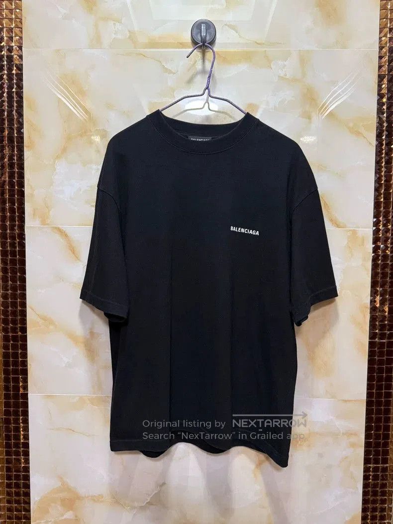 Balenciaga Balenciaga Black Logo Short Sleeve T-Shirt. Size US S / EU 44-46 / 1 - 3 Thumbnail