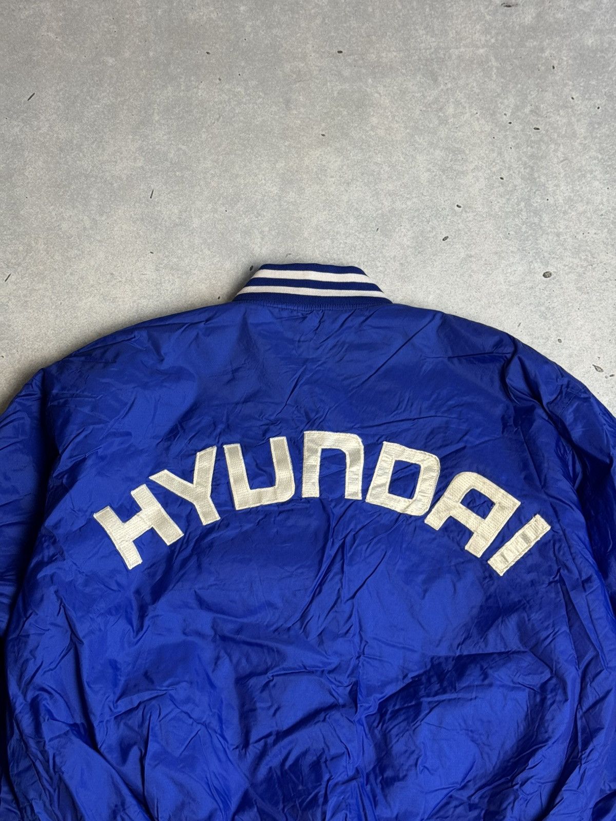Vintage Vintage Hyundai Spell Out Varsity Jacket Y2K Racing Size US L / EU 52-54 / 3 - 4 Thumbnail