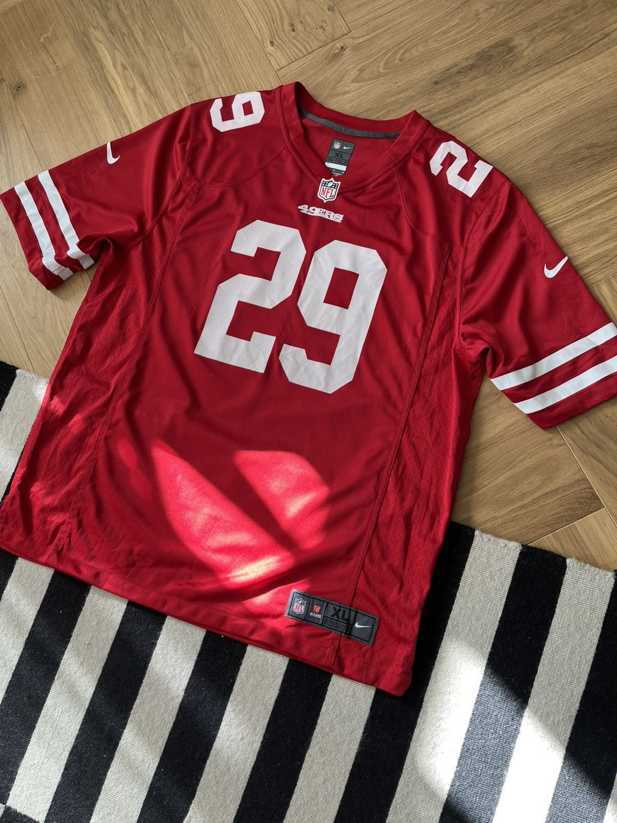 Nike San Francisco 49ers Custom Football Jersey – “DEOL” #29 Size US XL / EU 56 / 4 - 2 Thumbnail