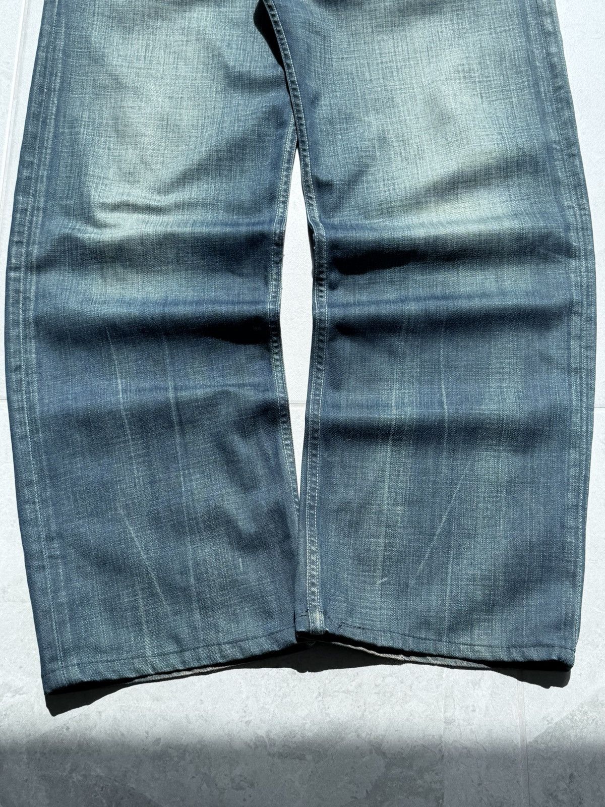Levi's Vintage Levis Engineered Buckel Back Washed Denim Jeans Size US 34 / EU 50 - 6 Thumbnail