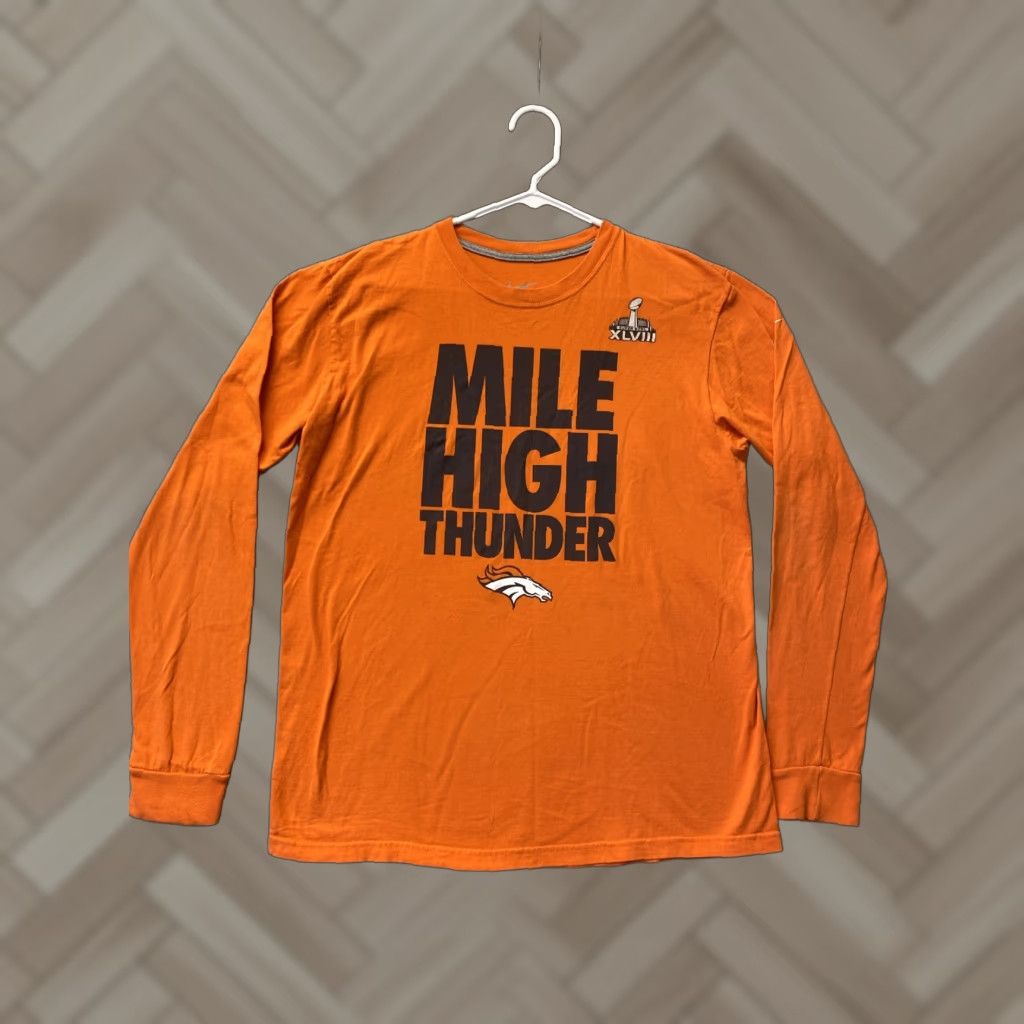 Nike Nike Denver Broncos NFL T-Shirt Mens L Regular Fit Orange Graphic Football Size US L / EU 52-54 / 3 - 1 Thumbnail