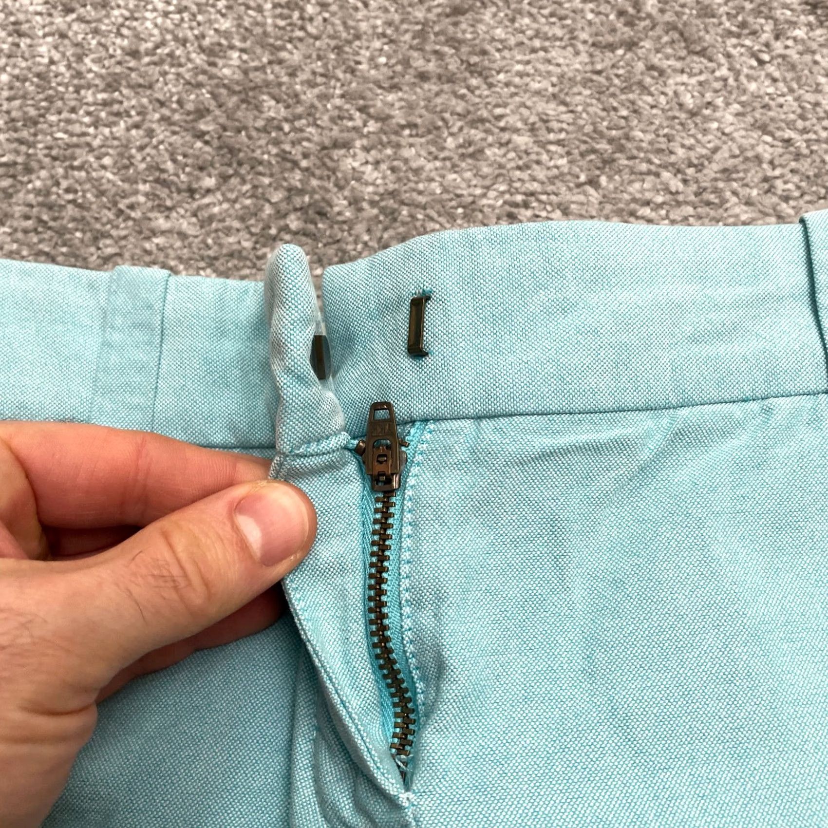 J.Crew J.CREW Bermuda Shorts Women 00 Blue Mid Rise Cotton Pockets Casual 28x2.5 Size 24" / US 00 / IT 34 - 3 Thumbnail