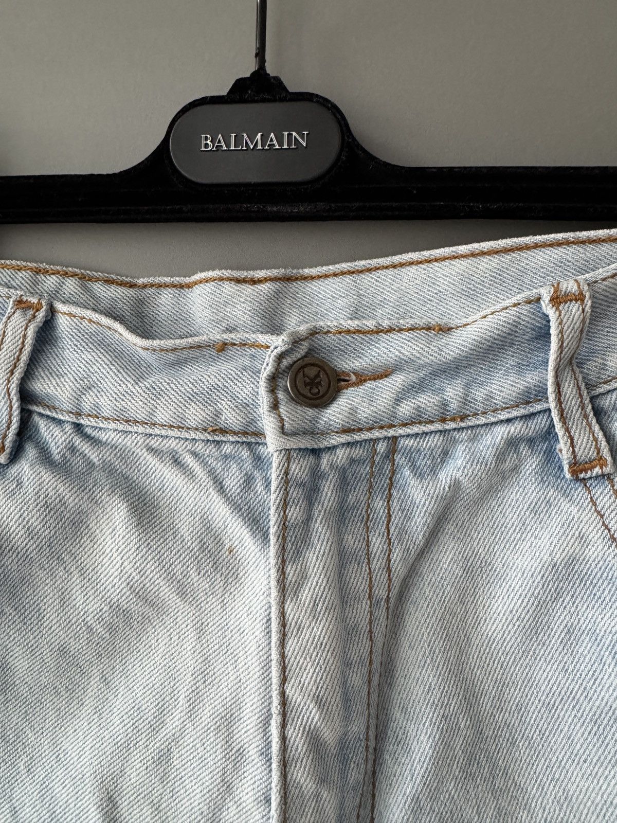 Calvin Klein × Vintage Rare Vintage Calvin Klein Denim Logo Embroidered Shorts Size 25" / US 0 / IT 36 - 3 Thumbnail