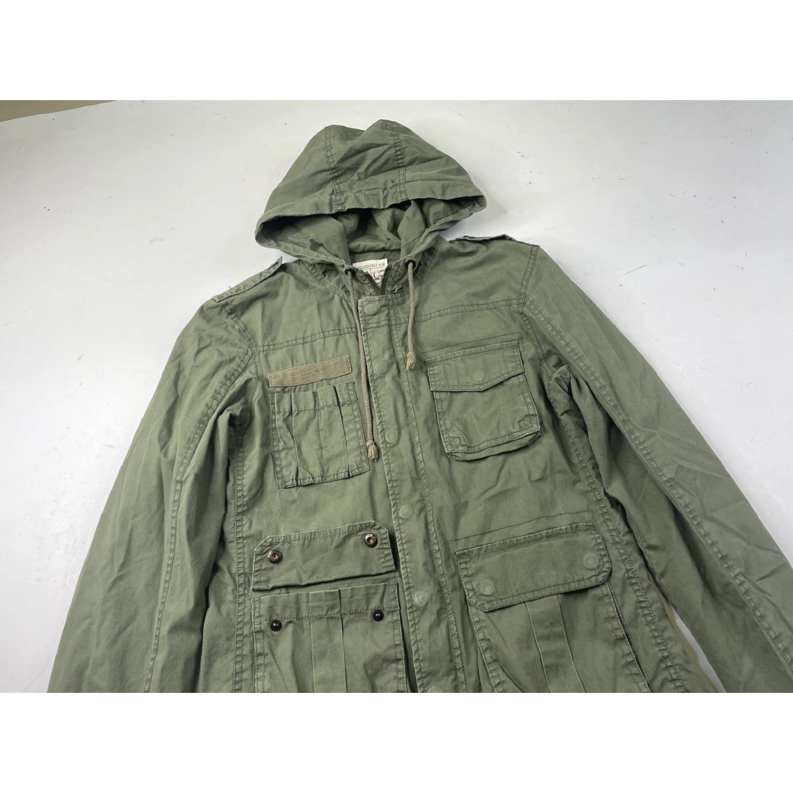 CO Kill City Womens Jacket Anorak Hooded Full Zip Green Medium Army Casual Jacket Women Size M / US 6-8 / IT 42-44 - 2 Thumbnail