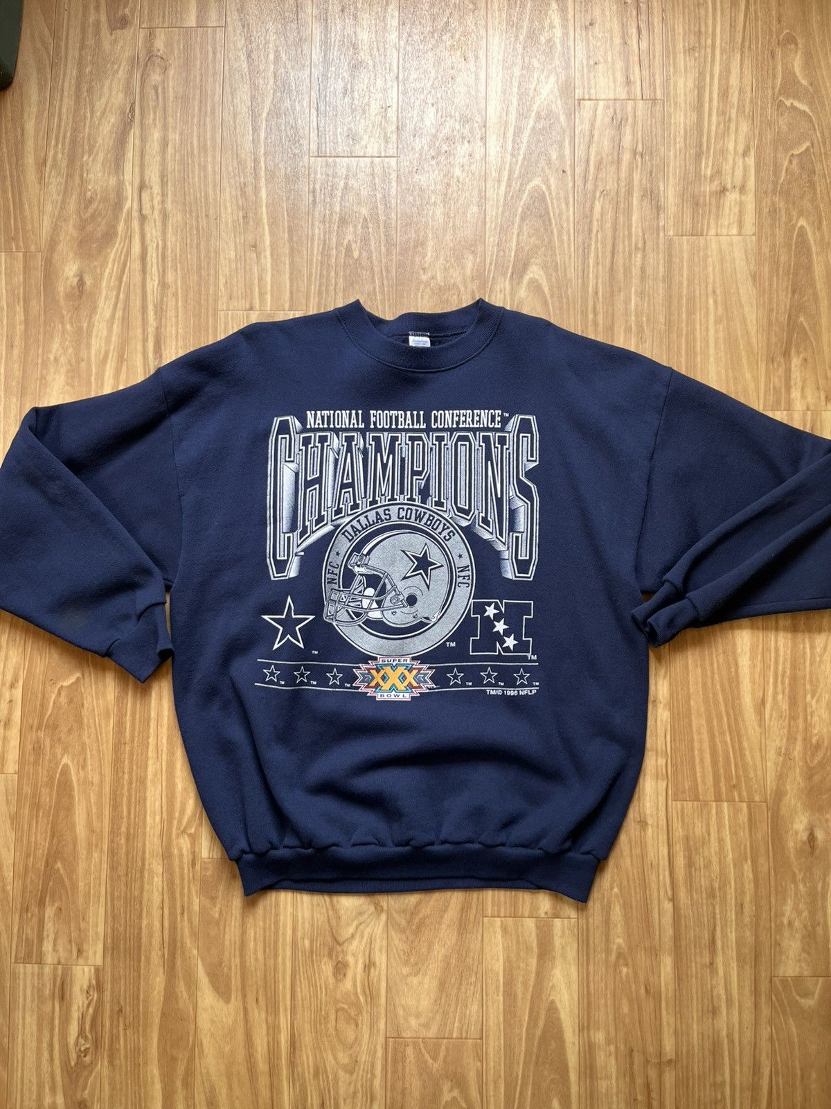 Logo 7 Dallas Cowboys 1996 NFC Conference Championship Sweatshirt Size US XL / EU 56 / 4 - 1 Thumbnail