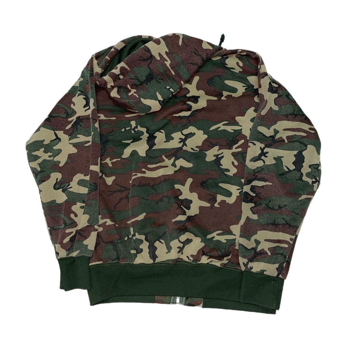 Vintage Montgomery Ward Camo Thermal Lined Zip Up Hoodie Size US L / EU 52-54 / 3 - 2 Thumbnail
