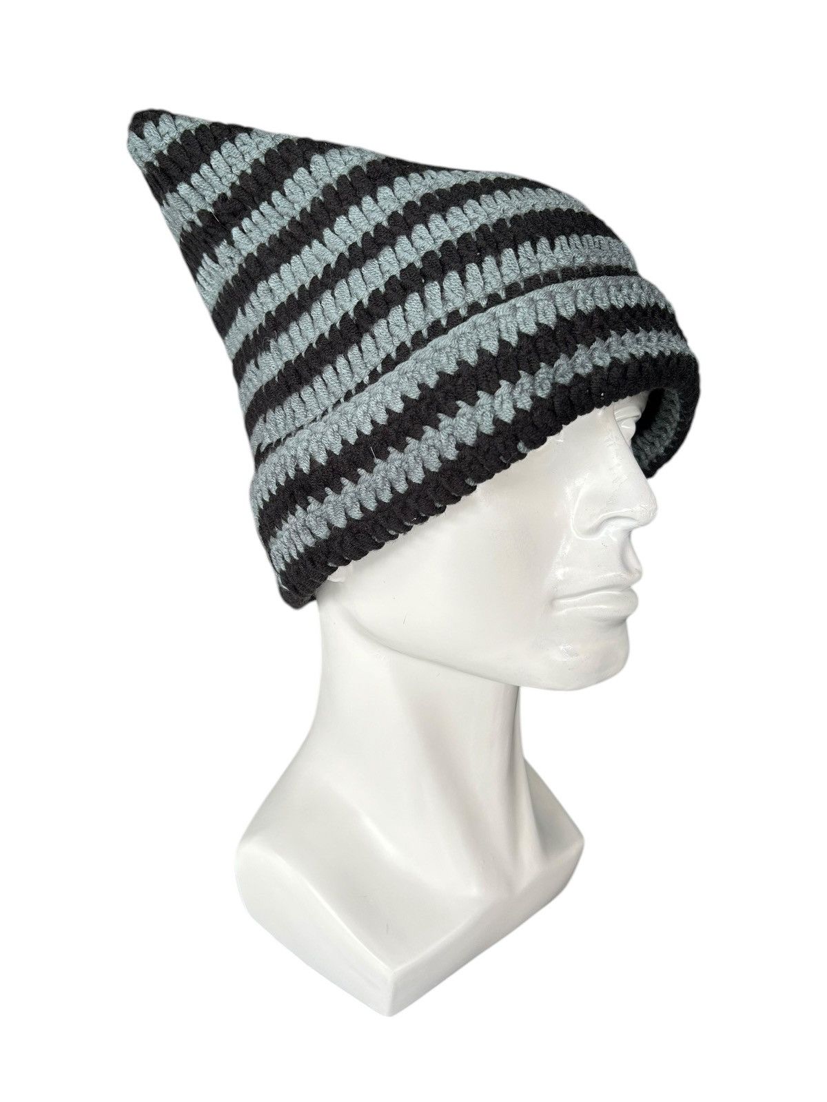 Japanese Brand × Kapital × Vintage Horn Devil Crochet Knitted Handmade Beanie Hats Rare☠️☠️ Size ONE SIZE - 2 Thumbnail