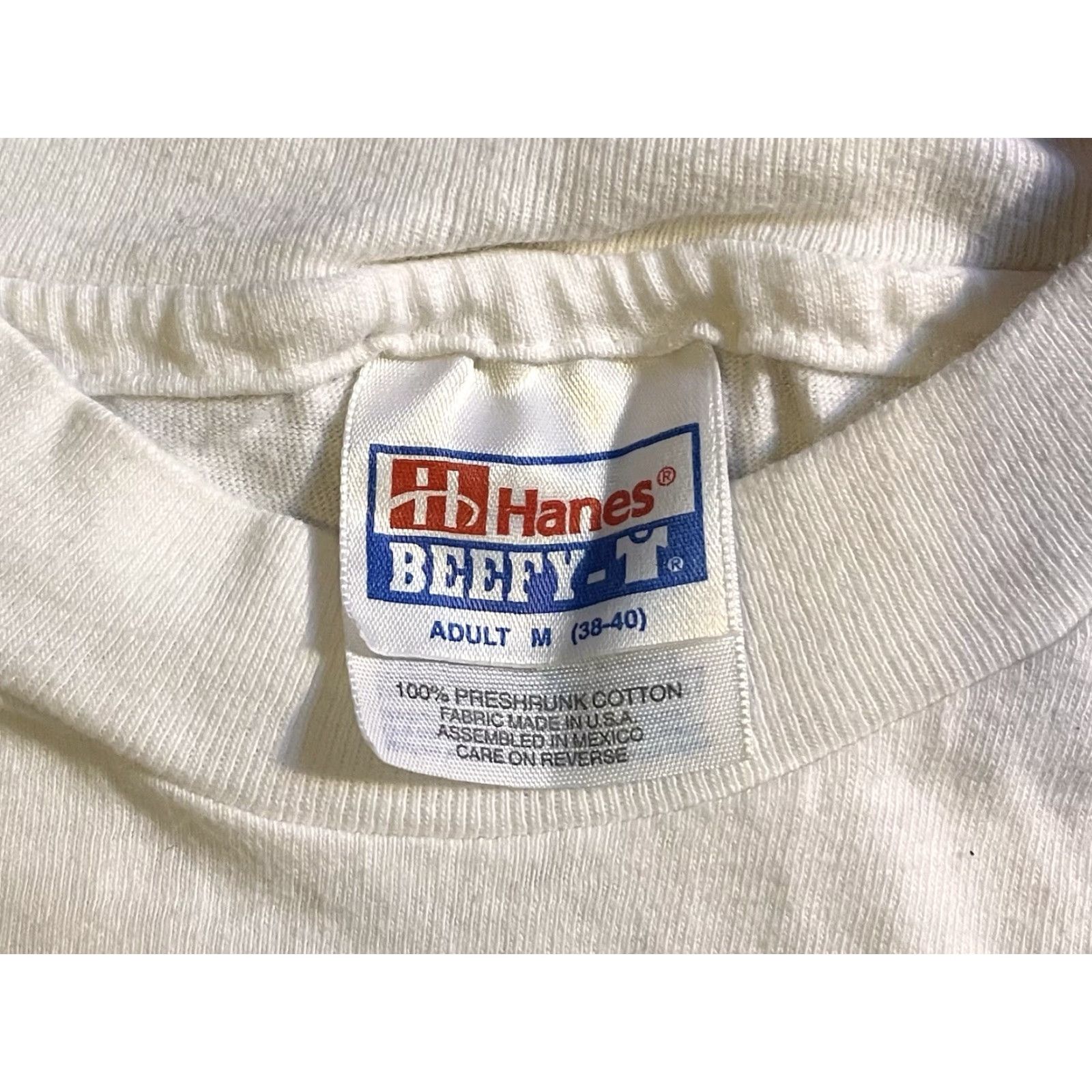 Hanes VINTAGE Hanes Beefy T-Shirt Men’s M White 1996 Olympics Atlanta Country Flags 90s Graphic Print Crew Neck Short Sleeve Size US M / EU 48-50 / 2 - 5 Thumbnail