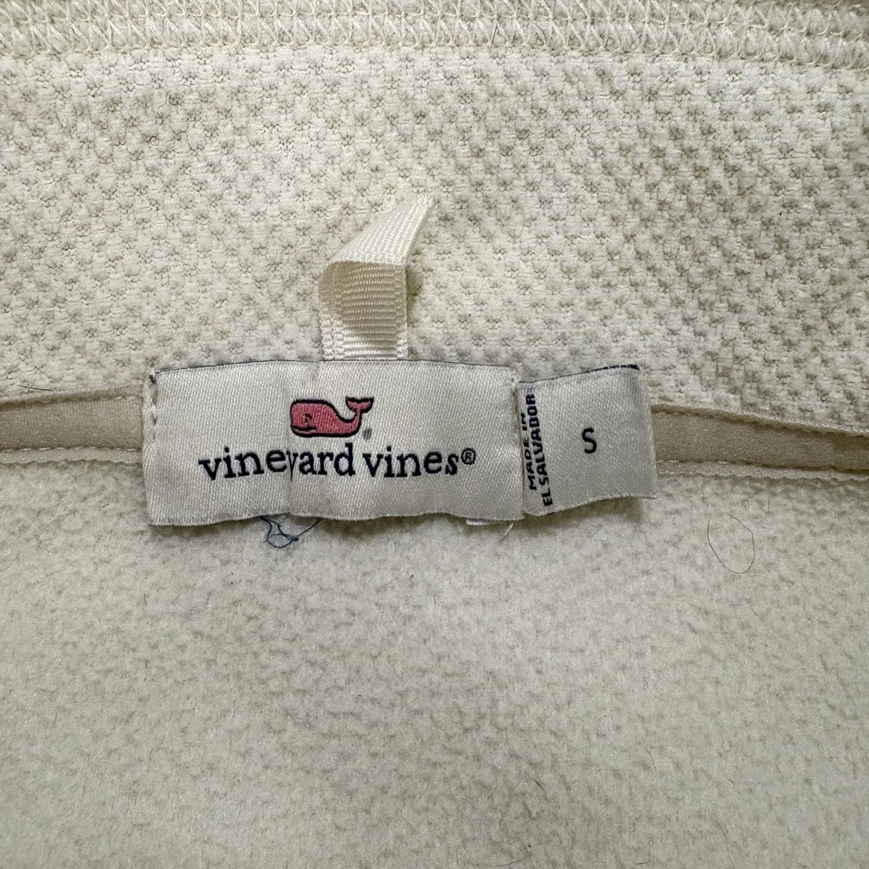 Vineyard Vines Vineyard Vines Sweatshirt Womens Small Quarter Zip White Preppy Beach Coastal Size S / US 4 / IT 40 - 4 Thumbnail