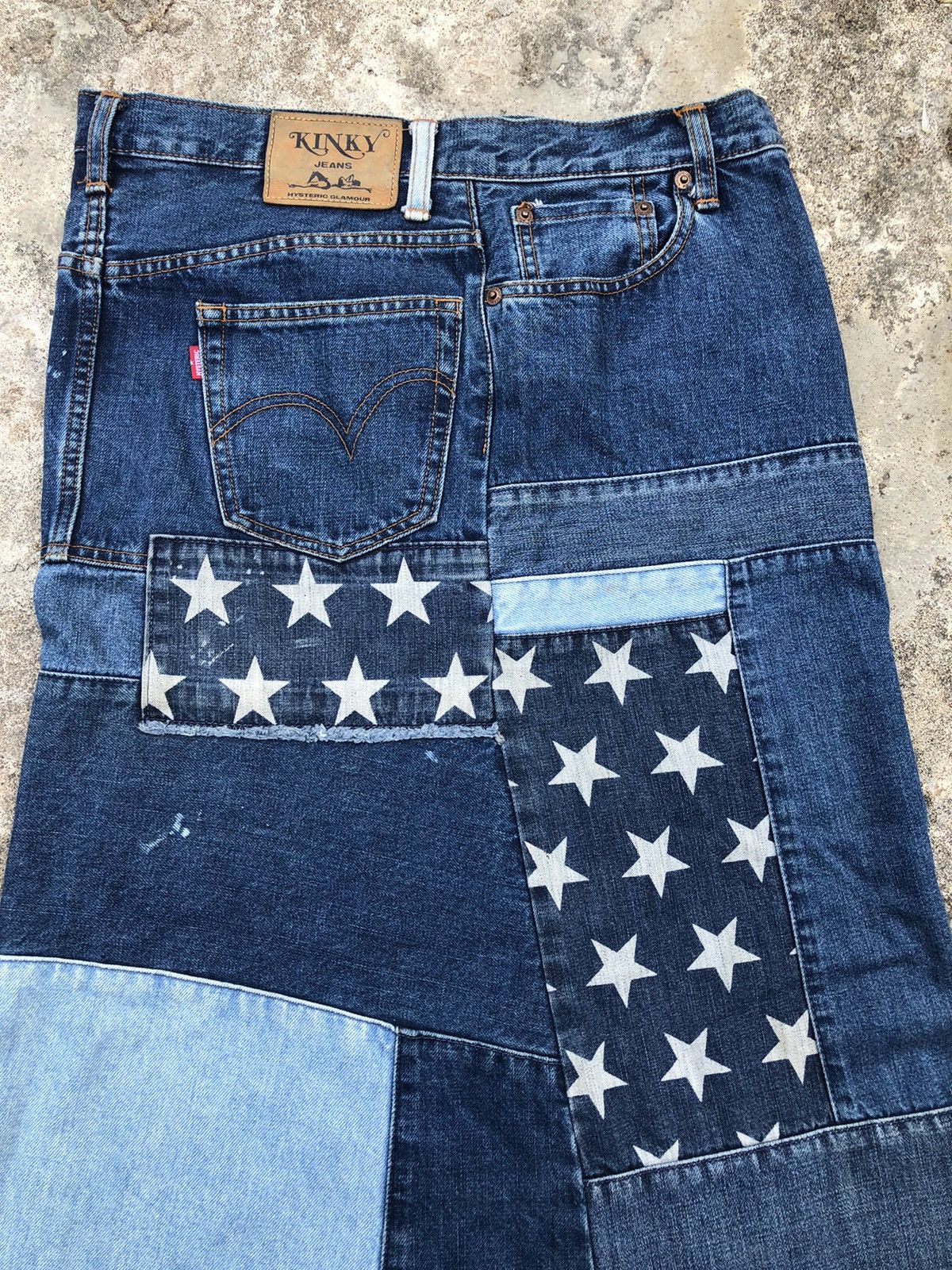Beauty Beast × Hysteric Glamour × Japanese Brand 90s Hysteric Glamour Patchwork Long Skirt Denim Archive Size 30" / US 8 / IT 44 - 6 Thumbnail