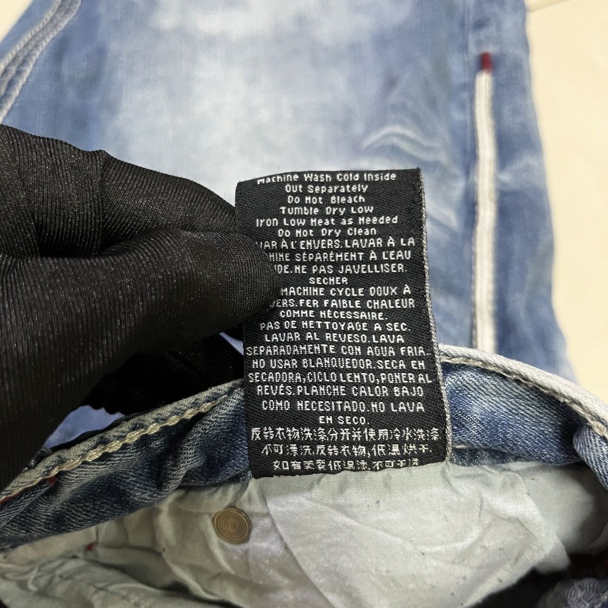 Affliction × PPFM Vintage Affliction Washed Jeans Size US 35 - 14 Thumbnail