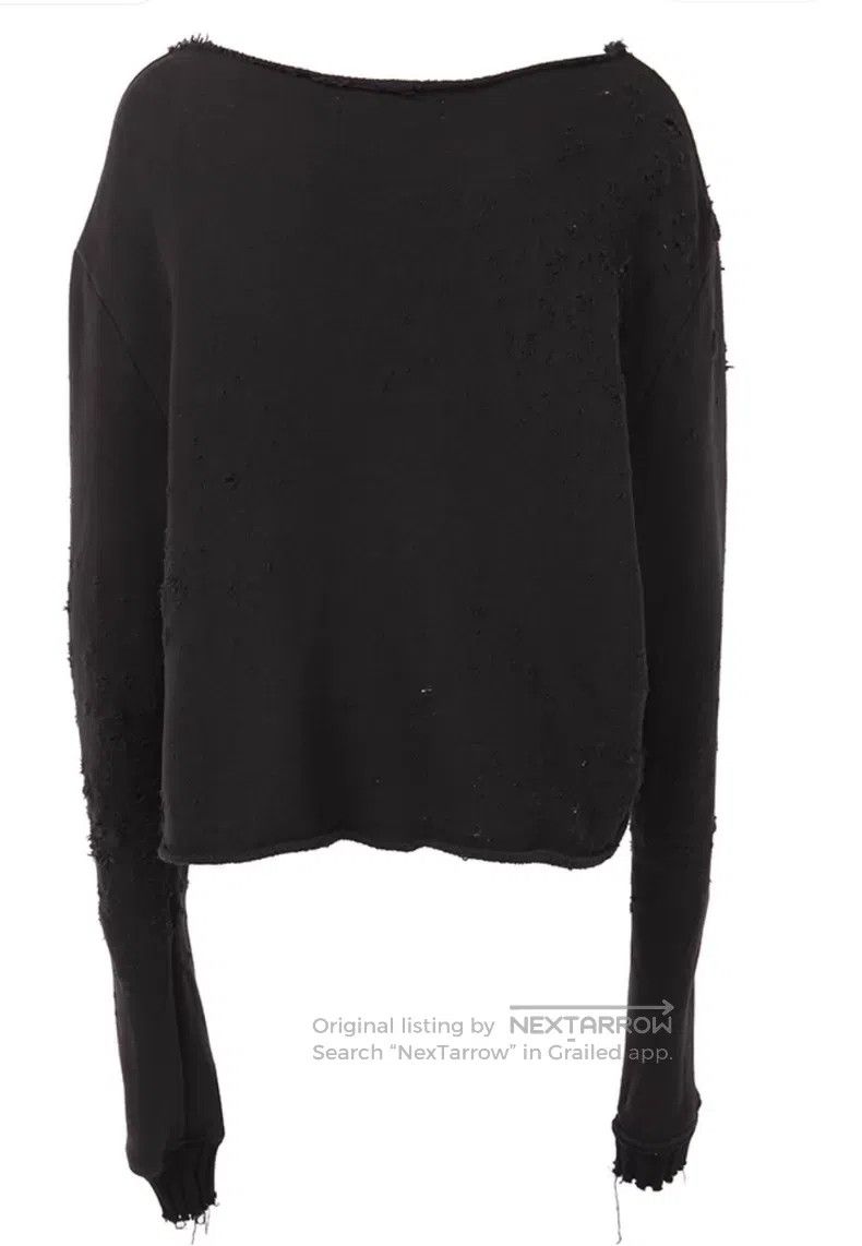 Amiri Amiri Black Ripped Sweatshirt Size US M / EU 48-50 / 2 - 2 Thumbnail